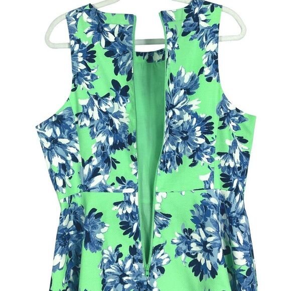 J. Crew Fit & Flare Floral Dress, size 12, style #A5700, 99% cotton/1% spandex - Picture 5 of 10